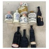Advertising stoneware and other miniature liquor