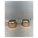 Copper cream, and sugar