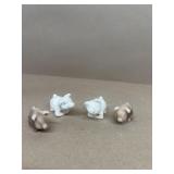 Pig figures and candles