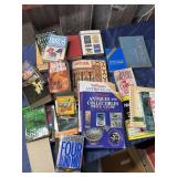Book lot, antique collectors, chicken soup,