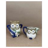 Owl cream and sugar