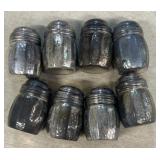 (8) sterling silver salt, pepper shakers