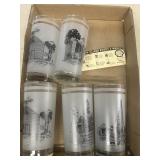 Shell station. Glasses