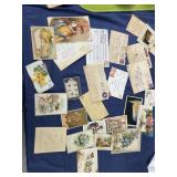 Early stamps, vintage paper goods