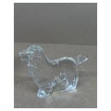 Handmade glass dog