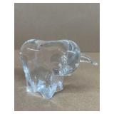 Bull glass paperweight