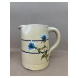 Country original hand-painted stoneware PITCHER