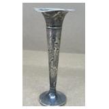 Sterling silver bud vase
