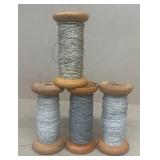(4) Fishing line vintage spools