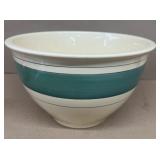 Yelloware Mixing Bowl, Green Band