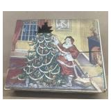 Christmas tinsel decoration with original box