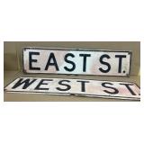 (2) Street Signs (East / West)