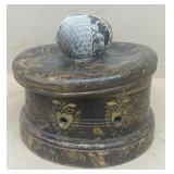 Early Thread Box, Paint decorated