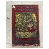 Christmas candles box with Santa Claus vintage