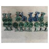 1800 German candle clips Christmas