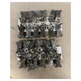 1800 German candle clip holders Christmas