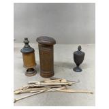 Wooden antique pieces