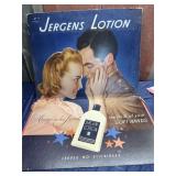 Jergens Lotion cardboard sign