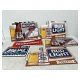 Bud Light, cardboard, advertising sign