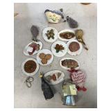 Full cart, Christmas ornaments, and other