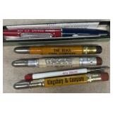 Advertising bullet pencils, Kingsbury and C
