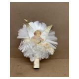 Christmas tree, angel topper vintage