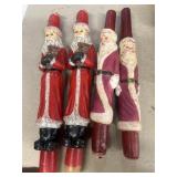Santa Claus vintage Christmas candles