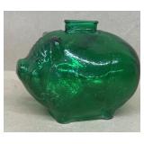 Big bank green glass