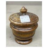 Wooden ginger jar vintage