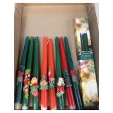 Christmas candles vintage