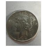 1923 PEACE silver dollar