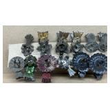 1800s candle Christmas clips and vintage