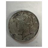 1924 PEACE silver dollar