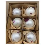Big bulb, hand-painted Christmas tree ornaments