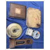 Wooden decoratives and wooden clock piece