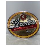 Strohs beer sign cardboard