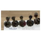 1879 candle clips vintage Christmas clips german