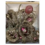 Vintage Christmas ornaments garland