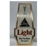 Blatz light beer, advertising cardboard sign
