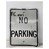 No Parking sign