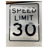 30 speed limit sign