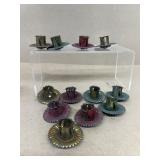 Christmas candle holders vintage