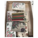Christmas candles in original boxes
