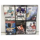 6 PS2 Play Station 2 Games