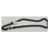 24-Inch Genuine Hematite Necklace NEW