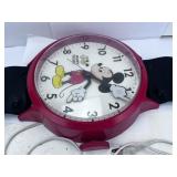 Electric Mickey Mouse Wall Clock- Working