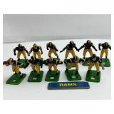 Tudor Electric Football NFL Figures Rams 1970s