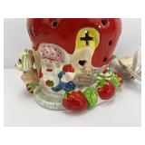 Vintage Ceramic Strayberry Shortcake Lamp