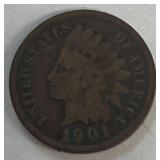 1901 Indian head Penny