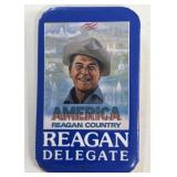 Ronald Reagan delegate political button